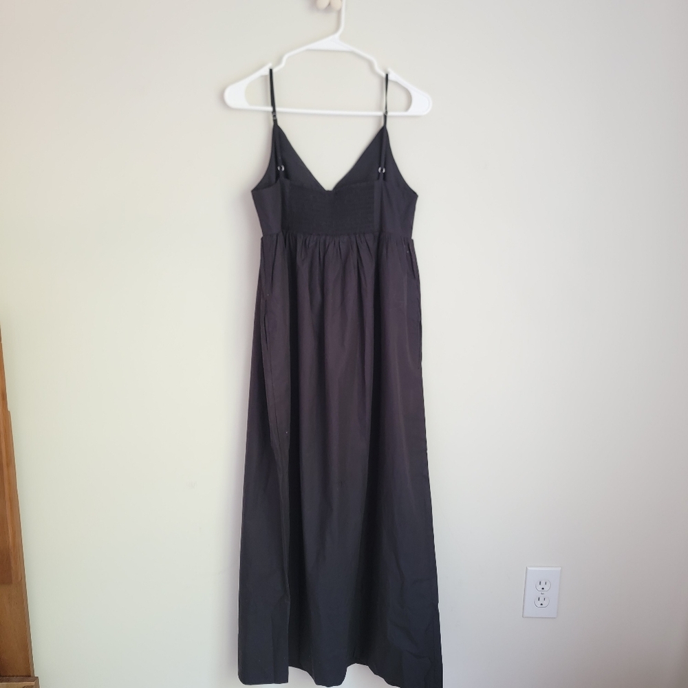 (sold) NWT Quince 100% Organic Cotton Sleeveless Maxi Dress, Black S - Picture 5 of 9